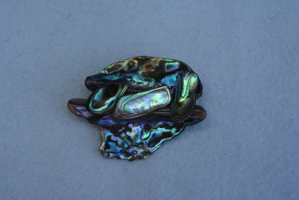 Abalone shell brooch